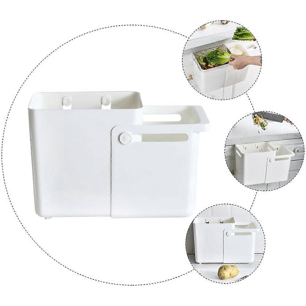 Creative Stretchable Waste Bin White Design Suitable For Household Use In Various Locations 1Set