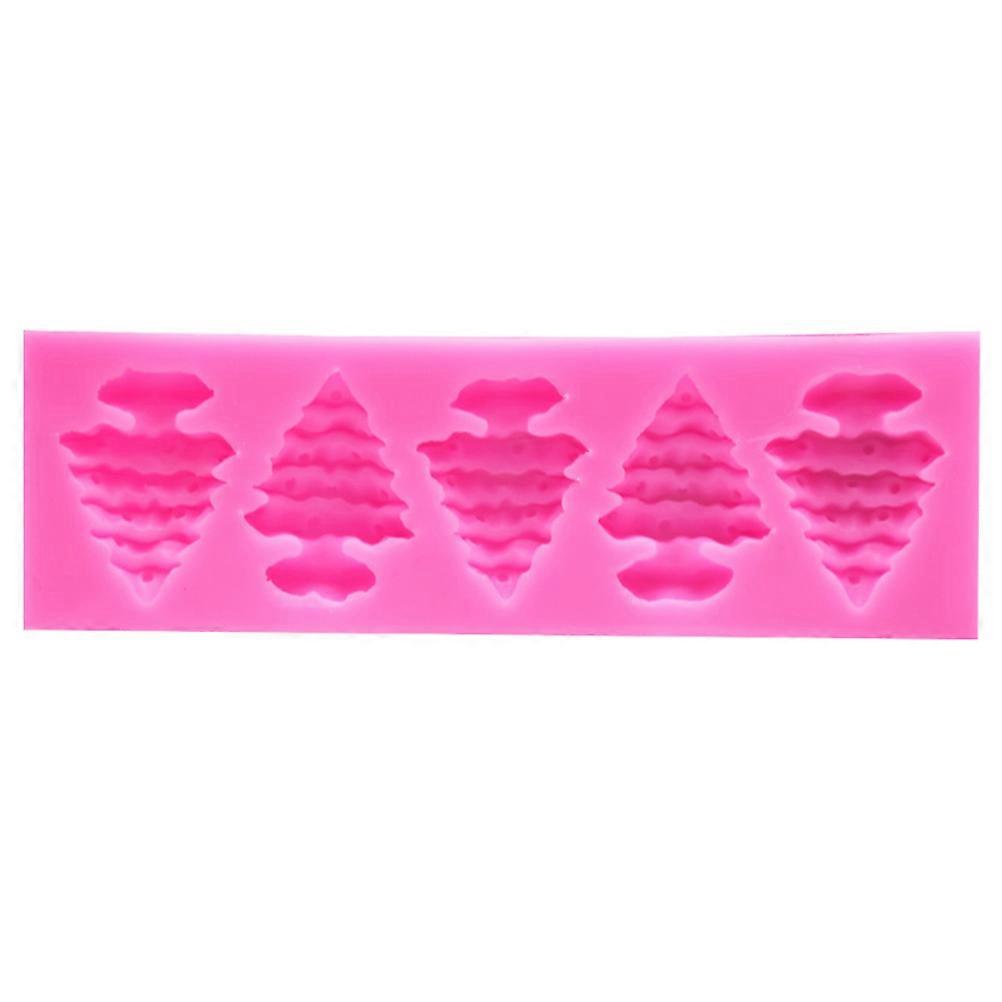 Christmas Tree Shape Silicone Mold For Cake Decorating 14 X 4 X 1 Cm Ideal For Home Baking 1Pack