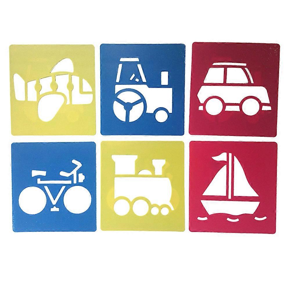 قوالب استنسل الرسم البلاستيكية للأطفال الحرف اليدوية ملحقات المشاريع المدرسية القابلة للغسل 15x14x0