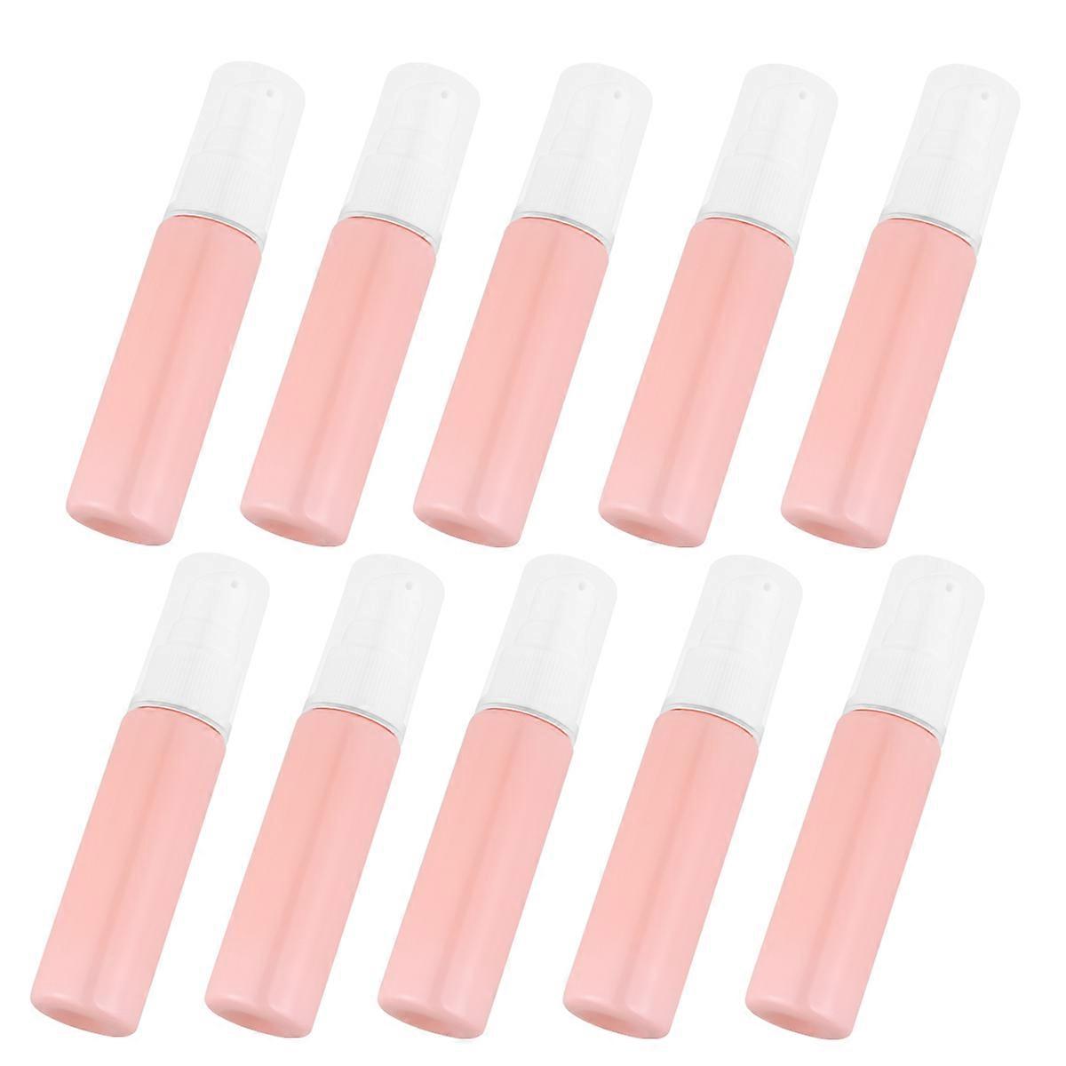 Mini contenitore cosmetico da viaggio portatile Dispenser di bottiglie di plastica rosa da 30 ml per donne 10 pezzi a prova di perdite