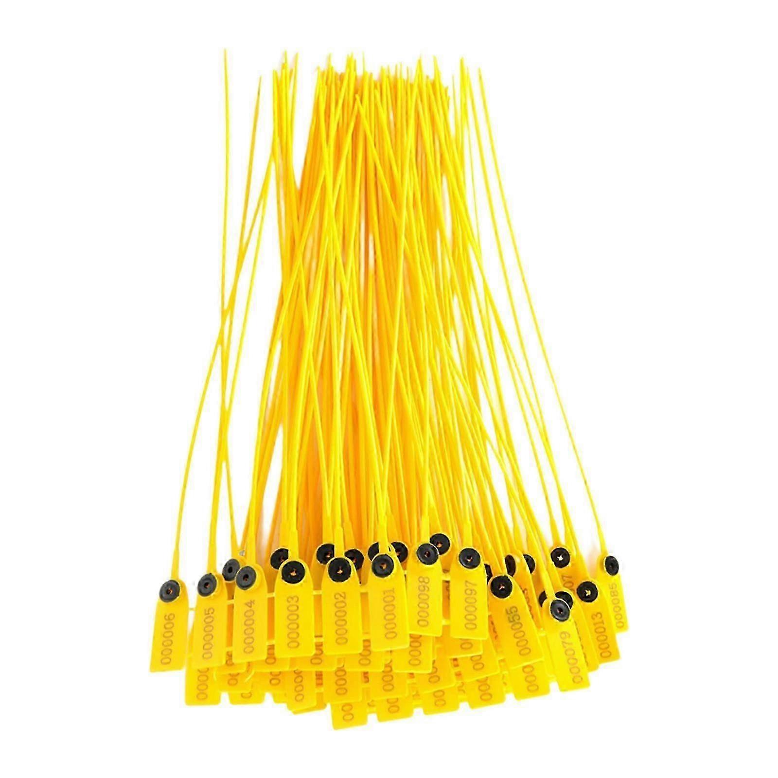 100x Serialized Flag Numbered Cable Zip Ties Wear Resistant Label Cable Ties