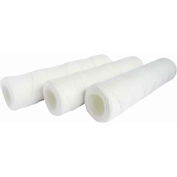Set of 3 wound filter cartridges for water filter - Sediment filtration up to 25 microns