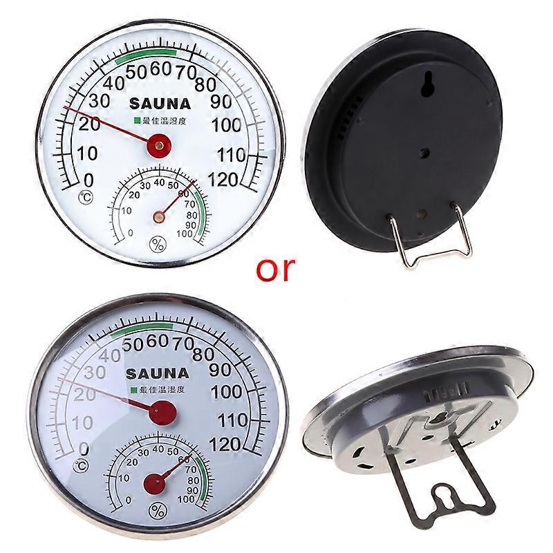 Stainless Steel Thermometer Hygrometer for Sauna Temperature and Humidity Meter