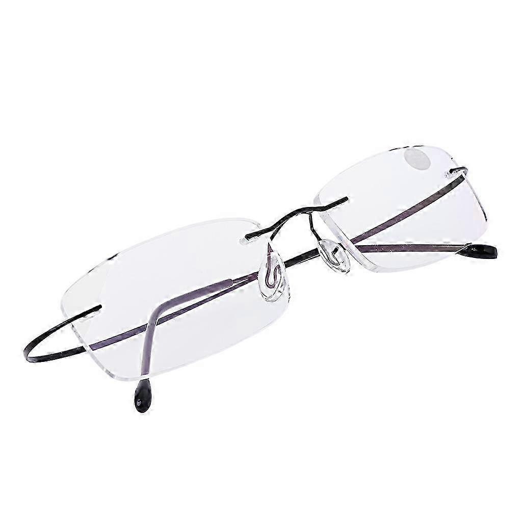 2025 Ultralight for Titanium Rimless Reading Glasses Unisex+1.0~+3.5 Diopter Compact
