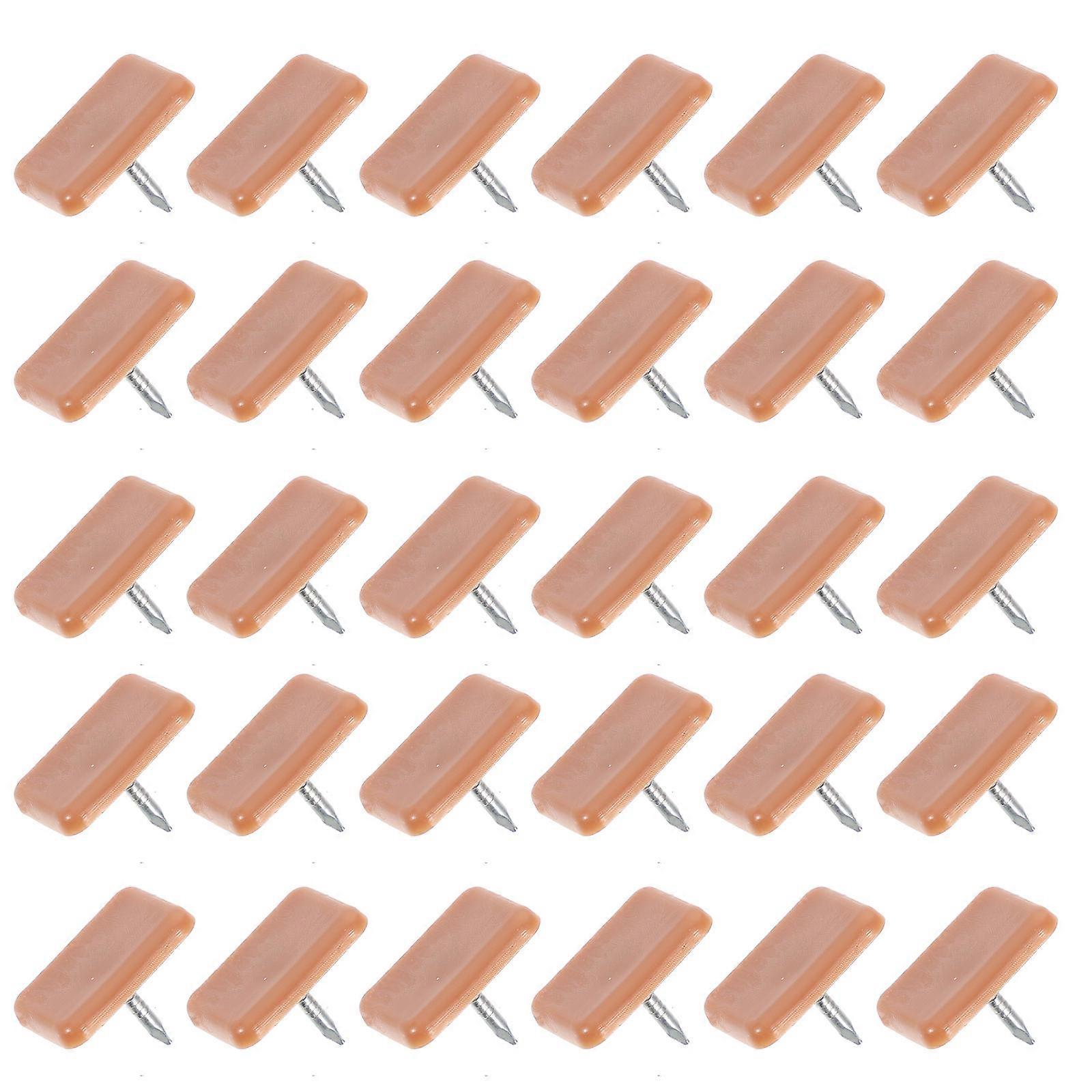 Rectangular Plastic Sliding Nails for Furniture with Quality and Smooth Drawer Glide Brown
