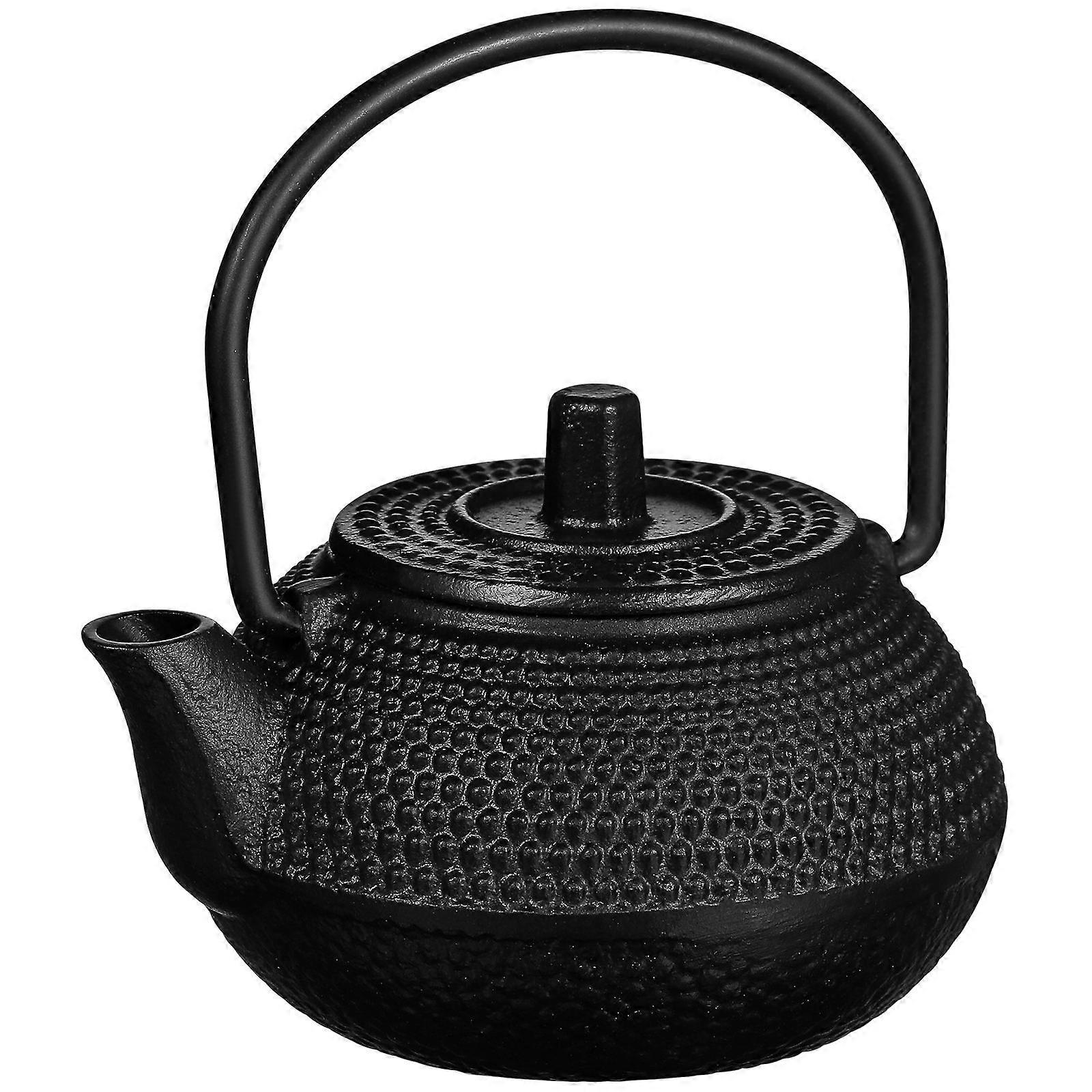It sounds like you're describing or looking to discuss a product listing for a **decorative small cast iron teapot**. Here's a refined and