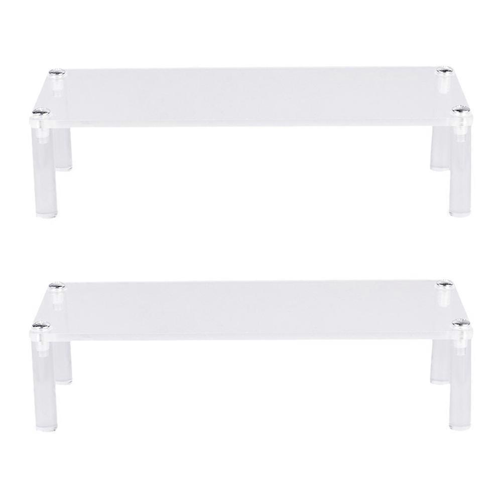 Acrylic Transparent Storage Rack for Toy Models and Figurines 2 Pcs Create Max Storage