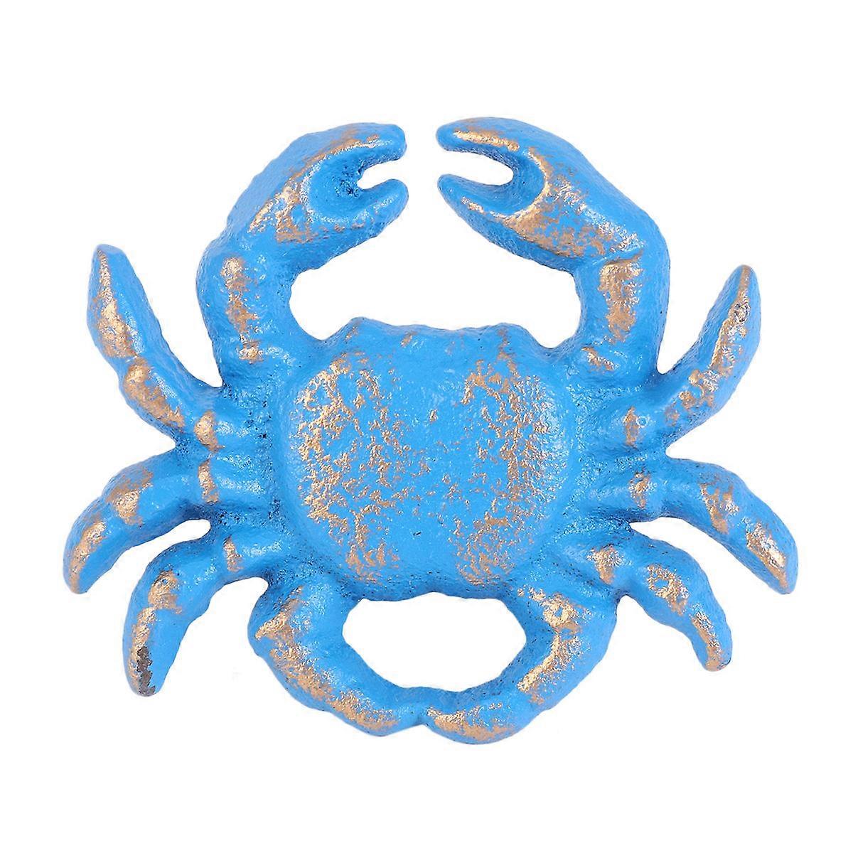 Blue Crab Cabinet Handle Cast Iron Pull Handle for Furniture