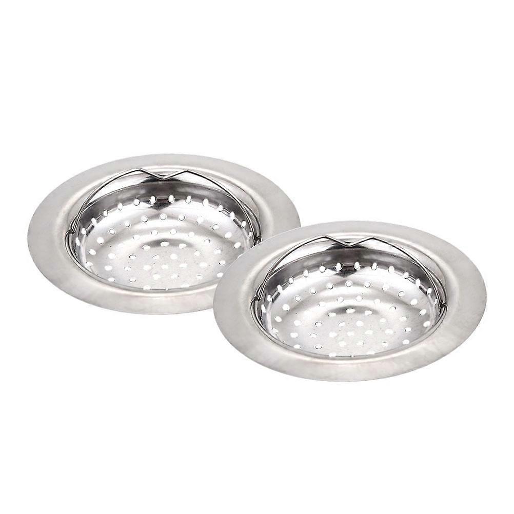 Stainless Steel Kitchen Sink Strainers Portable Drainage Filtering Nets for Debris Blocking & Clog Prevention in Bathrooms & Households
