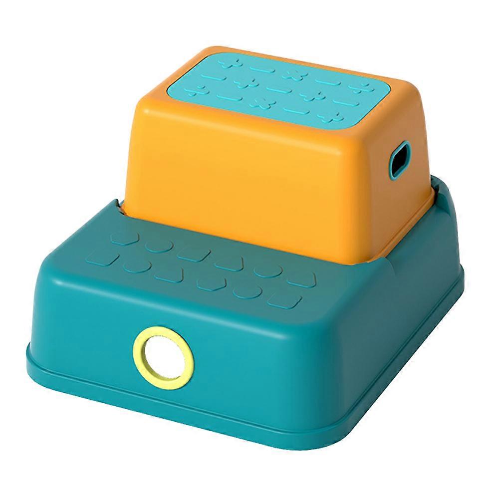 Sgabello in plastica Sgabello per bambini antiscivolo Scala a doppio strato per bagno 1 set