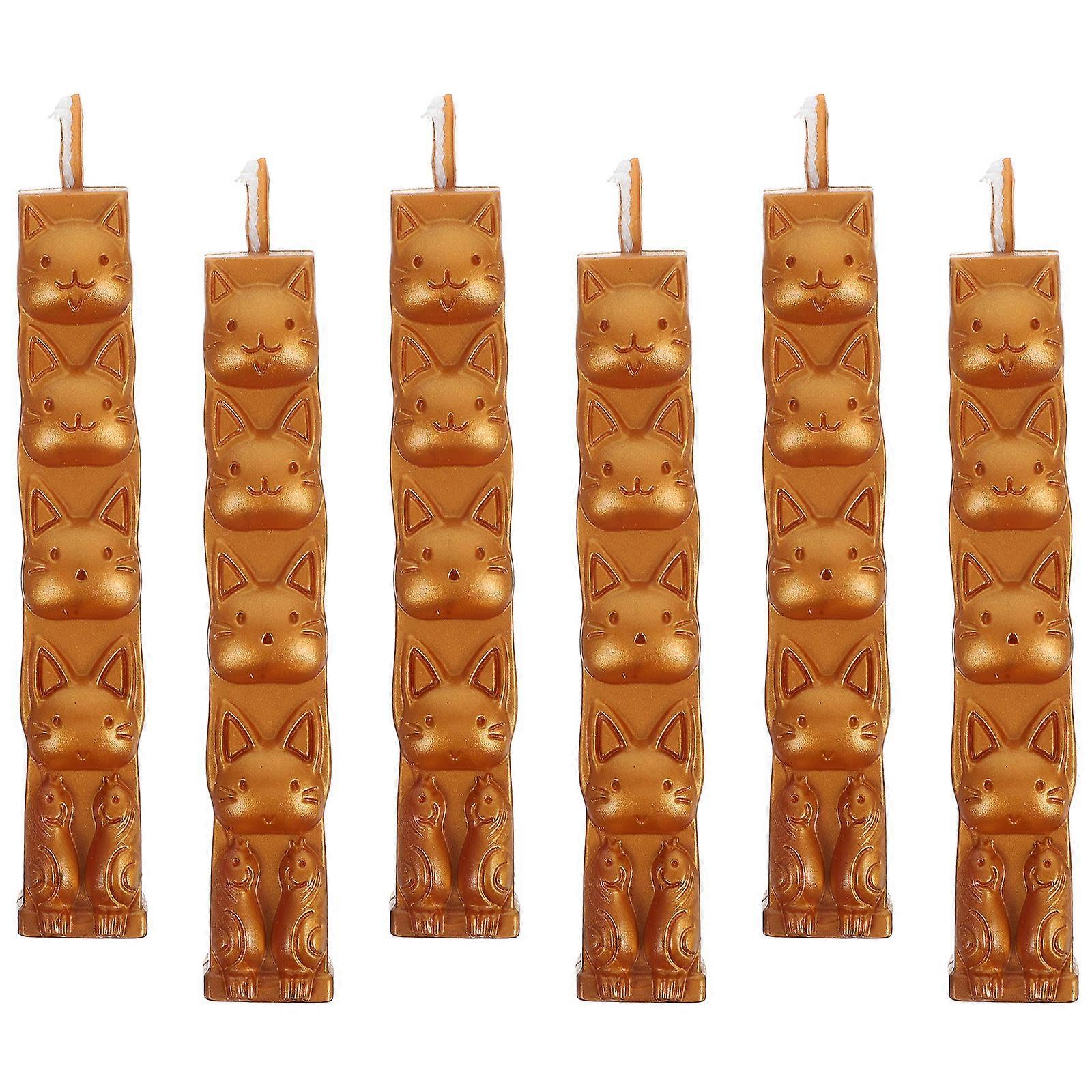 6pcs Antique Fire Wax Sealing Sticks with Wicks for DIY Crafts, Wedding Invitations, Packaging, and Stationery – Versatile Home Wax Sticks