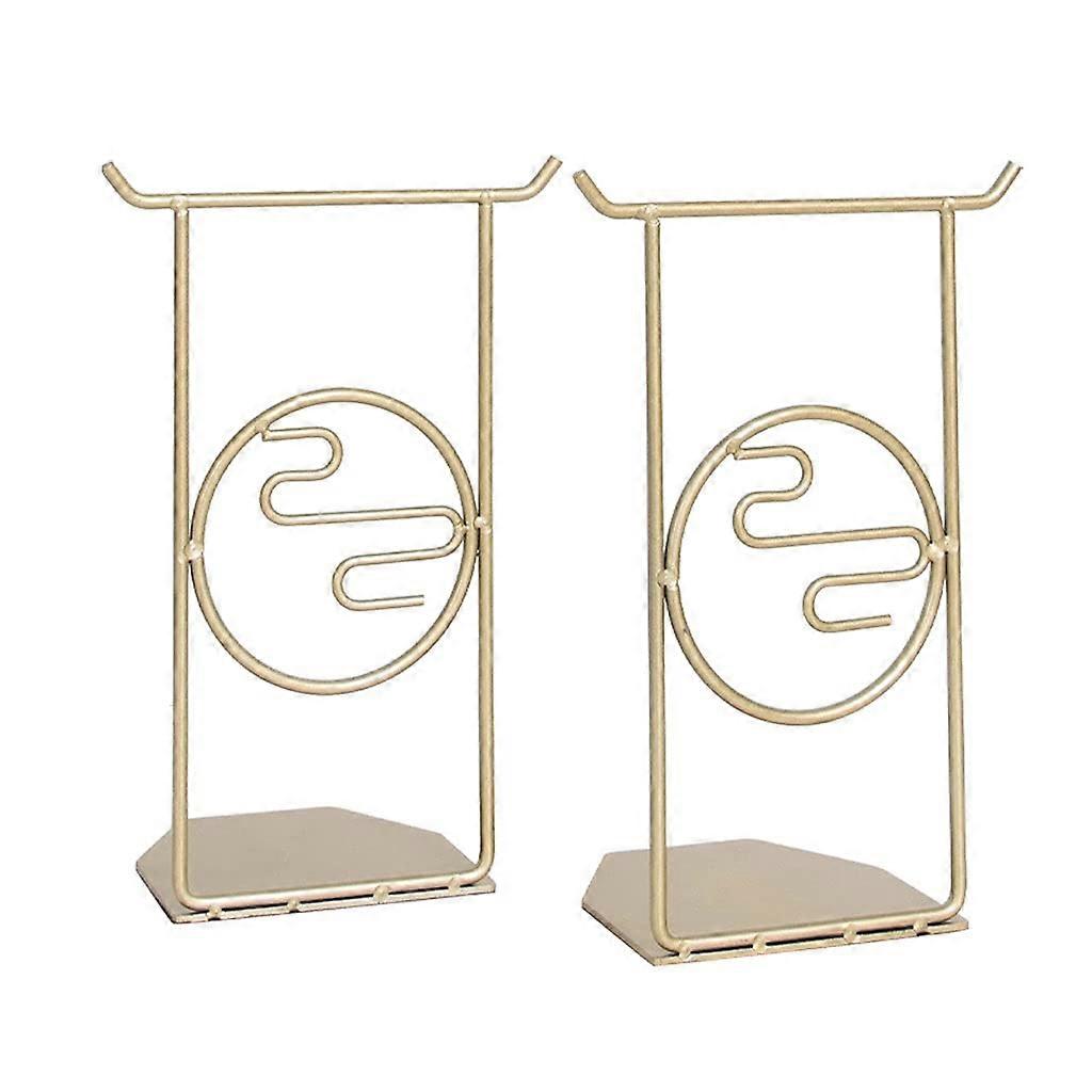 Bookends L-Shaped Iron Non-Slip For Desktop File Rack Office And Living Room Decor