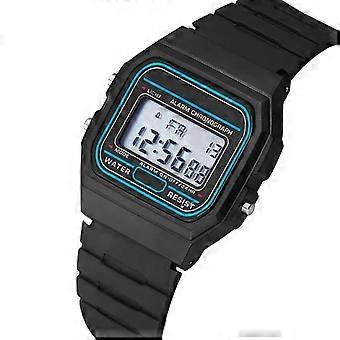 Sport LED Digitale Horloges voor Mannen Eenvoudige Kleine Vierkante Wijzerplaat Elektronisch Horloge Siliconen Band Mode