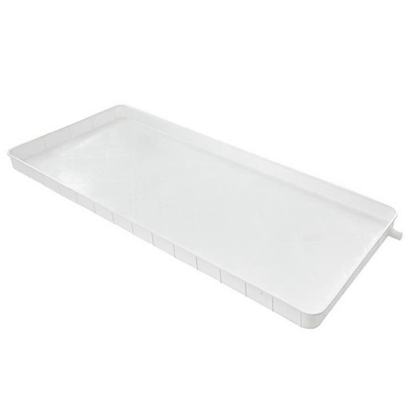Portable Water Basin for Split Air Conditioners with Drain, 1-2PX2m Water Pipe, White, Condensate Collection Tray
