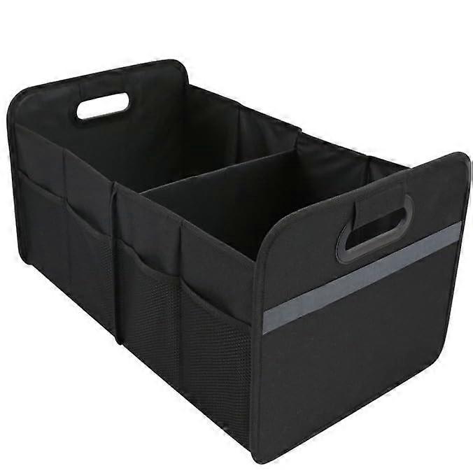 55L Multifunctional Car Trunk Organizer Foldable Multi-Compartment 600D Waterproof Camping Storage Bag For Car Travel