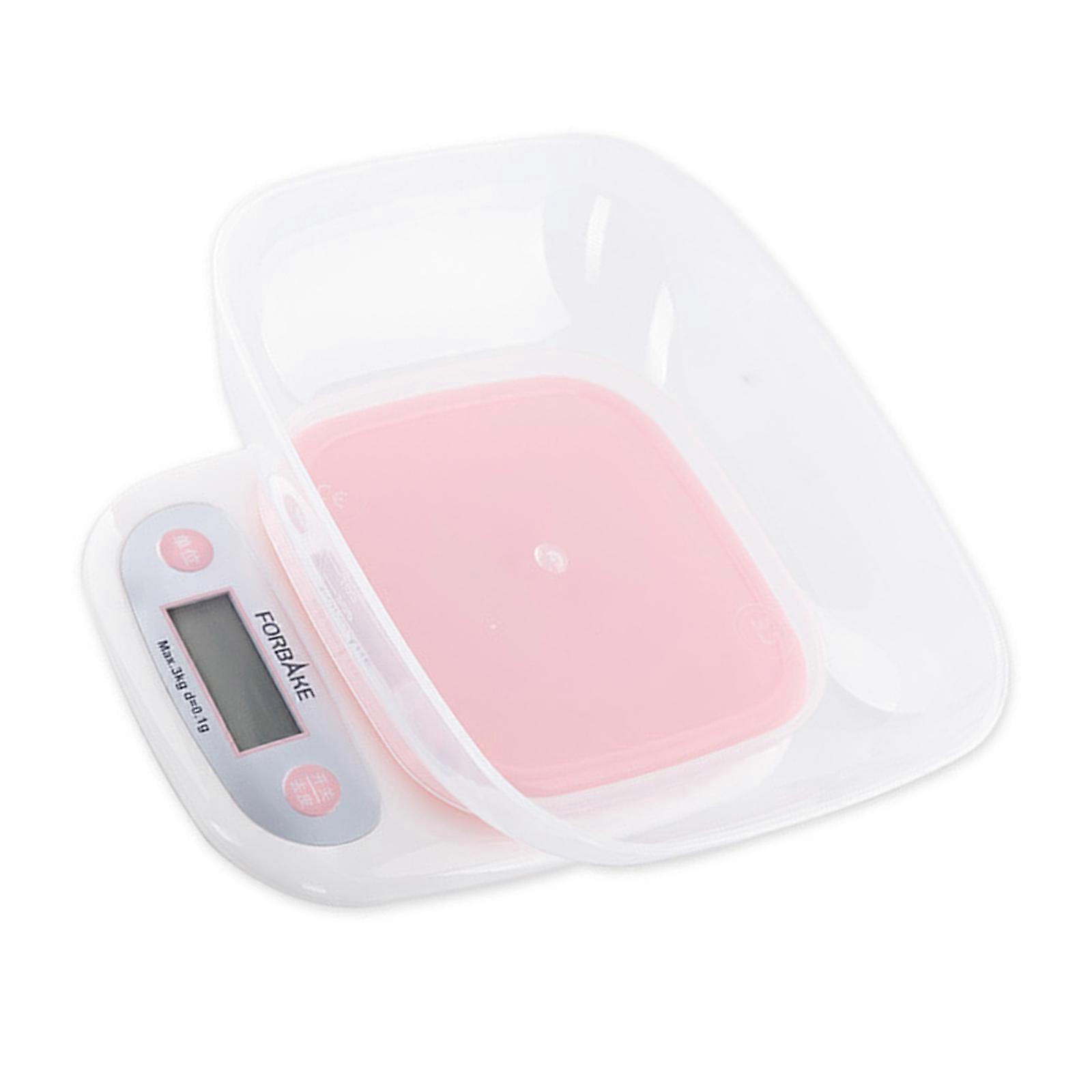 Functional Kitchen Scale Weighing Scale Multipurpose Kitchen Weighing Device Digital Scale For Easily Cooking Accuracy  Pink