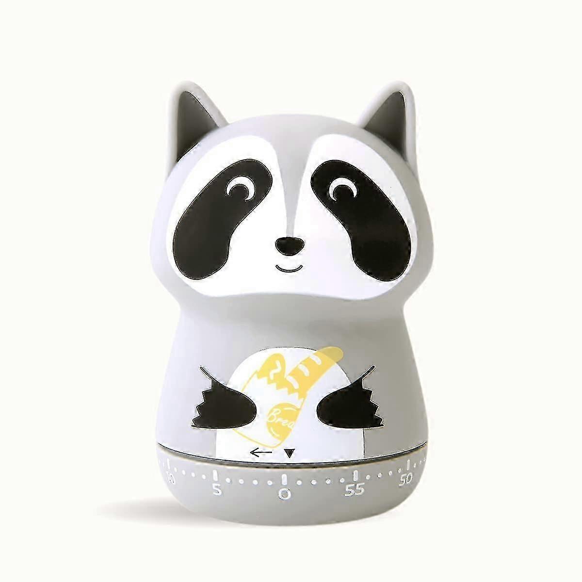 2024 Kitchen Timer Cute Craft 60 Minutes Timer Mechanical Wind Up Egg Timer Cooking Timer (gray Raccoon)