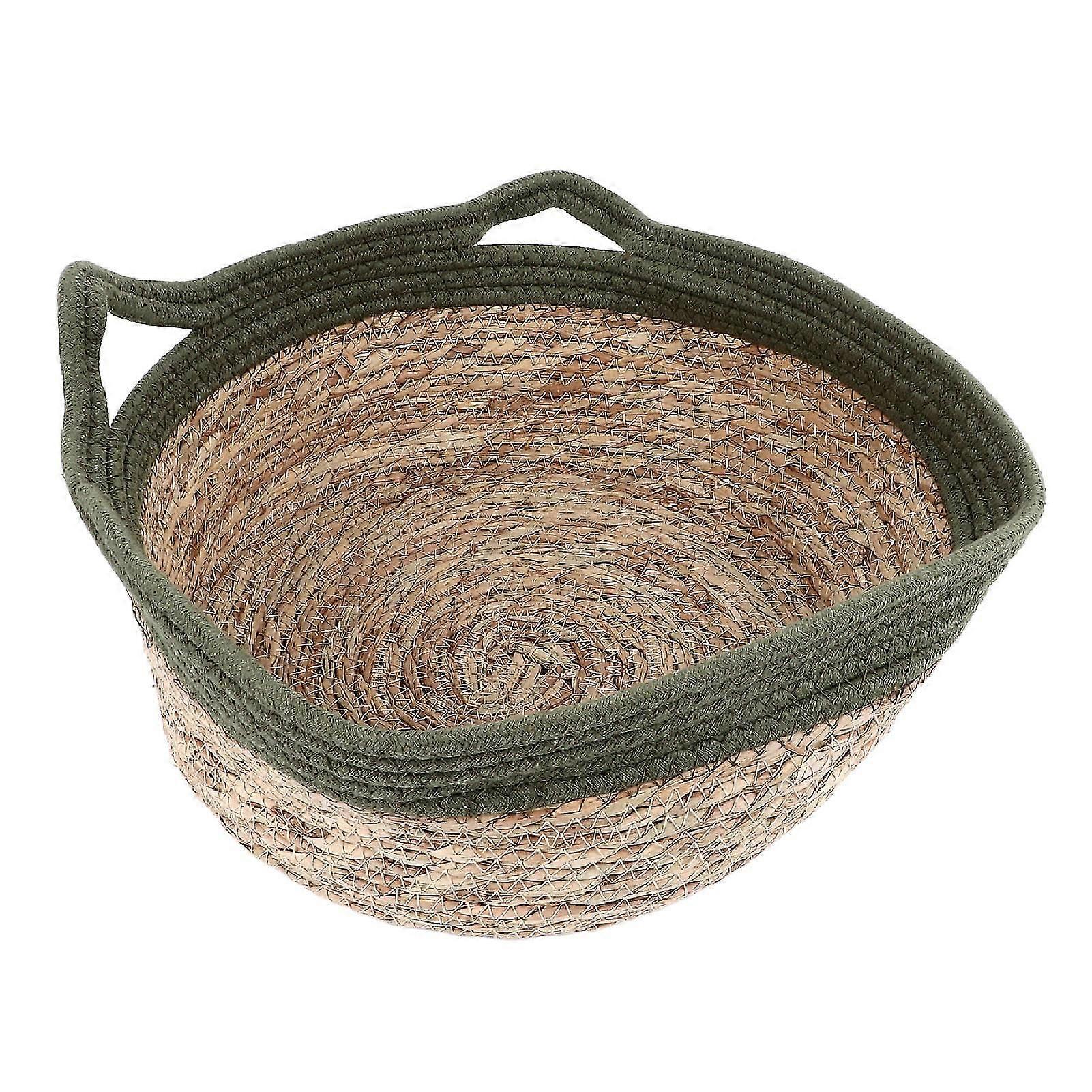 Straw Cat Nest - Breathable Soft Bed, Round Scratch Proof Design for All Seasons, Medium