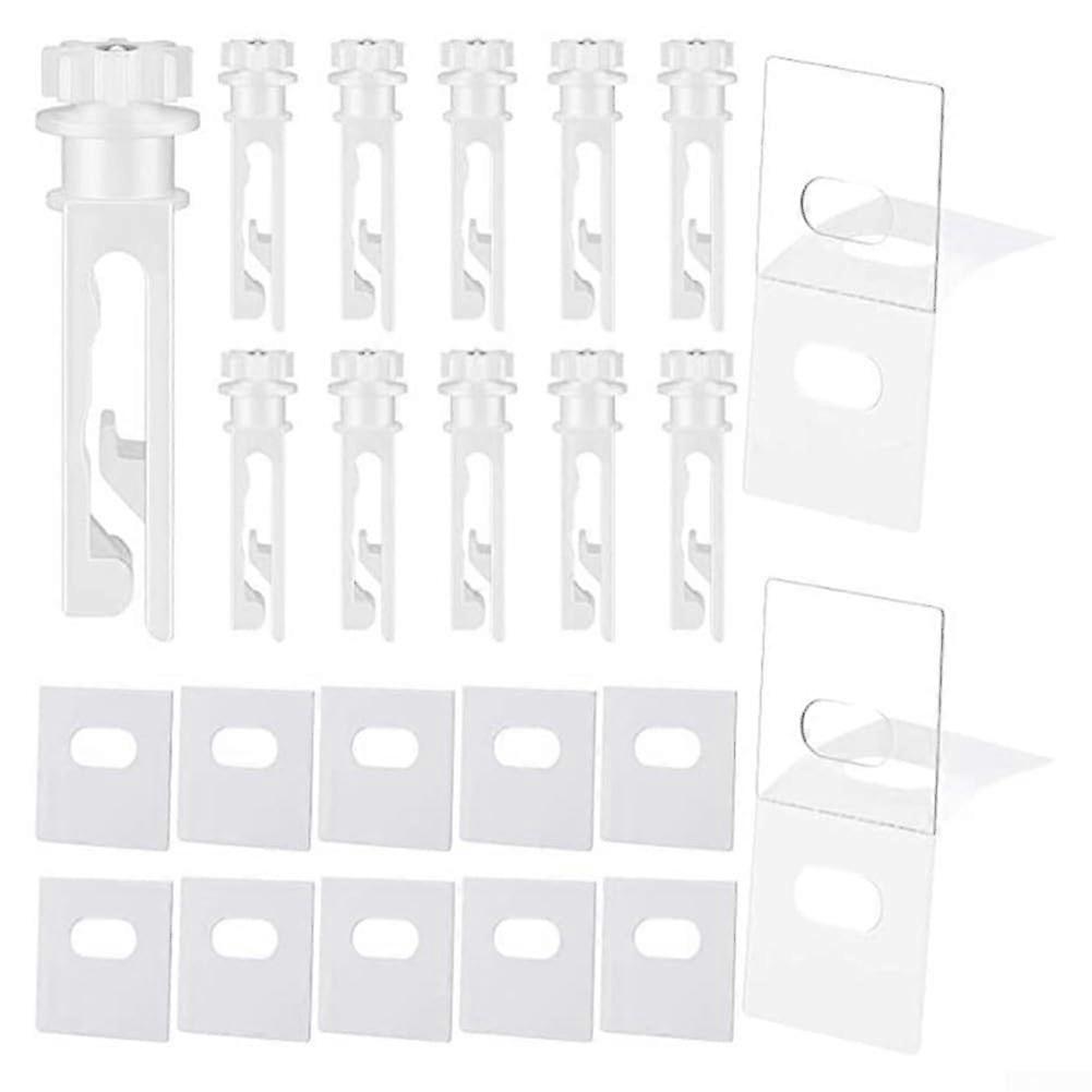 Accessory set for vertical blinds, 12 inserts for easy replacement and
