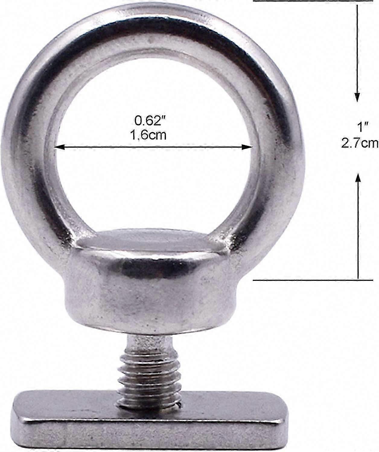 Kayak Track Mount Tie Down for Bungee Cord or Ropes Up to 0.5" - Not for Anchoring