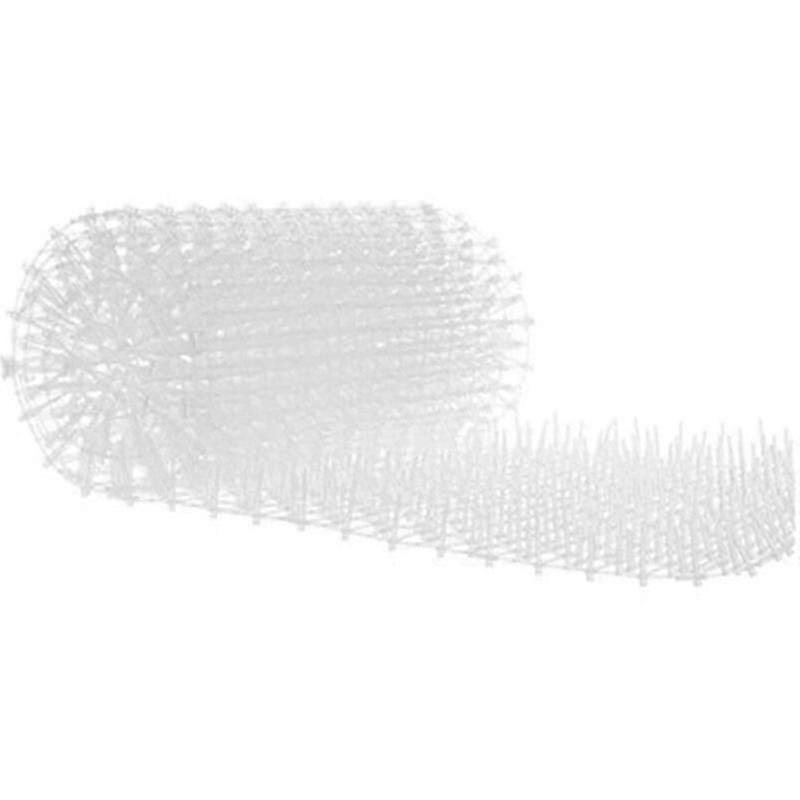 White Garden Cat Repellent Mat - Prickle Strip to Deter Cats and Dogs in UK Gardens