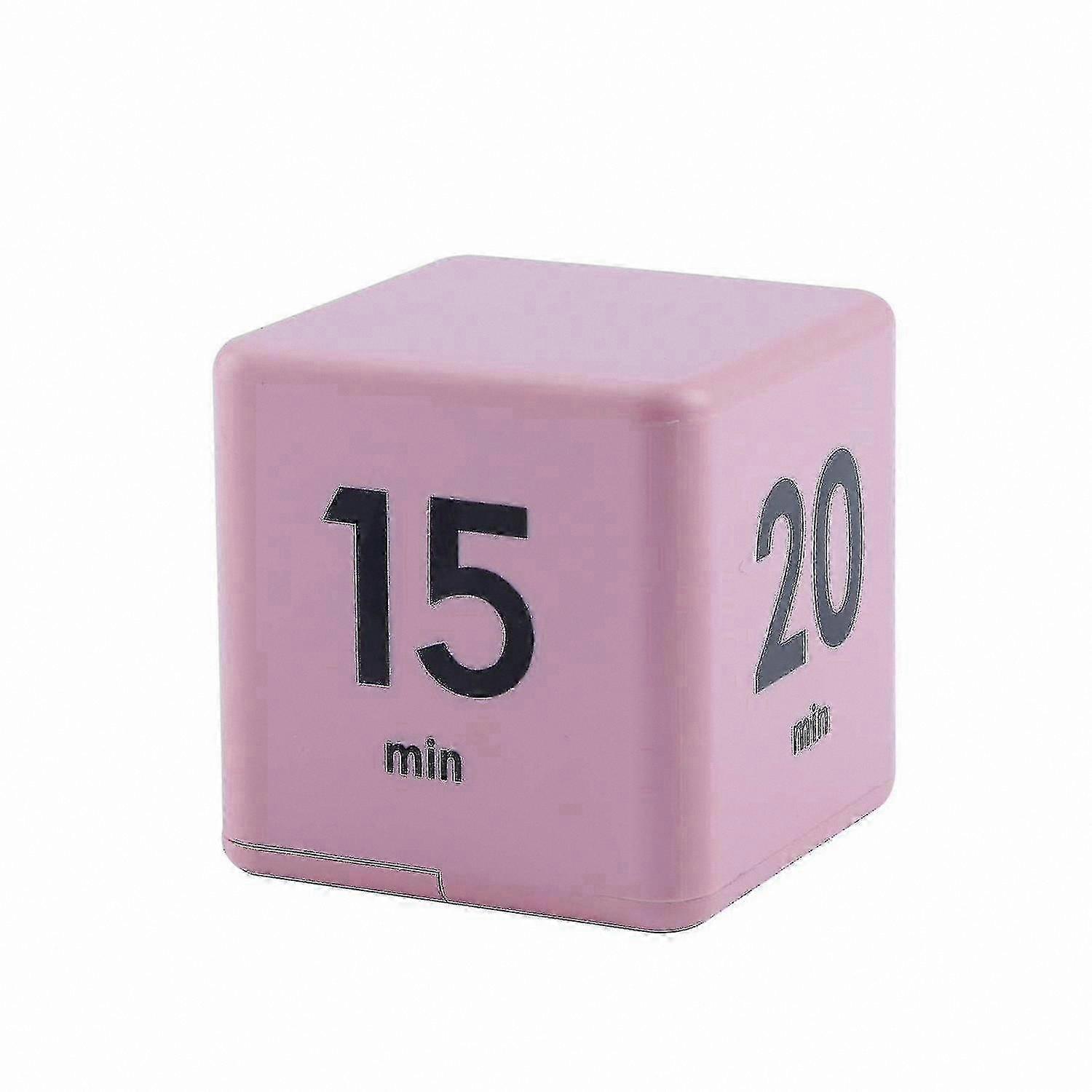 Electronic Kitchen Timer Cube, Countdown Timer for Cooking, Stylish Pink Design