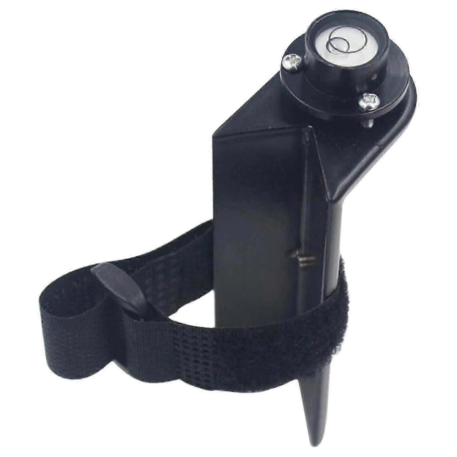 Aluminum Alloy Grade Rod with Bubble Level - Handheld Fixed Right Angle Level Strap for Accurate Measuring