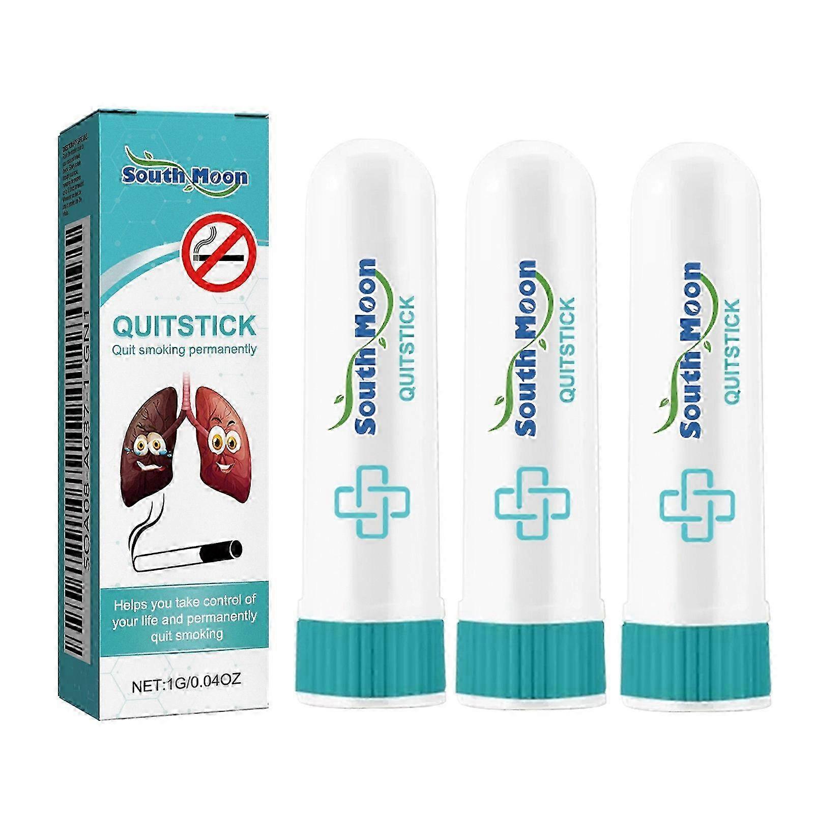 New Improved 3x Breathe Free Quit Stick Inhaler for Aromatherapy Smoking Cessation - Easy Use