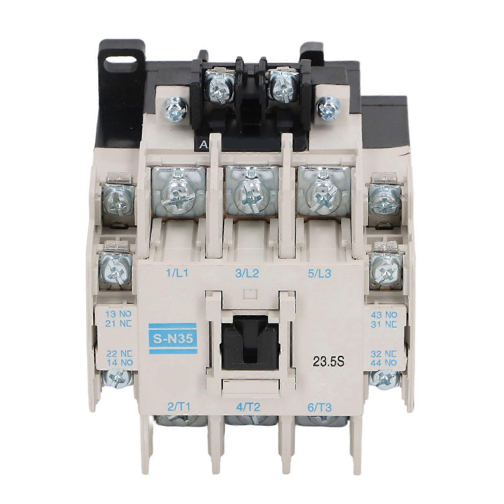 AC Contactor PC Shell Copper Silver Contact 4NO 4NC 3 Pole Electromagnetic Contactor 50 60HZ 60A 110V