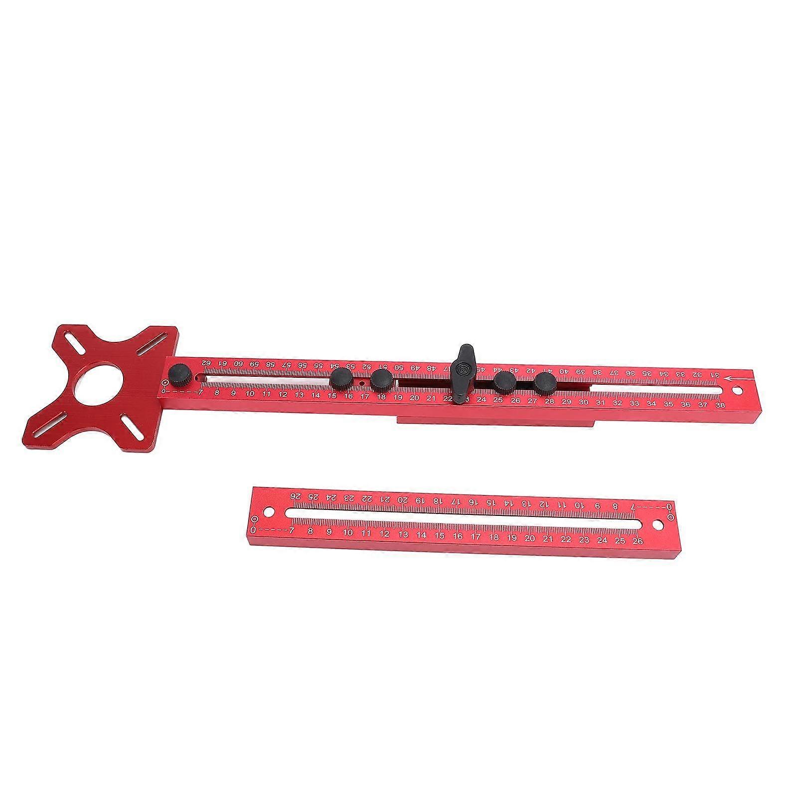 Router Milling Groove Bracket Aluminum Alloy Cabinet Hardware Jig Router Circle Cutting Jig for Woodworking