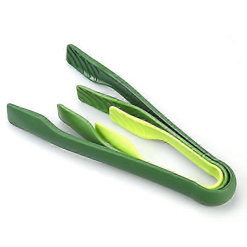 Plastic Kitchen Tongs Reusable Serving Tongs Non-Slip Bread Clip To...