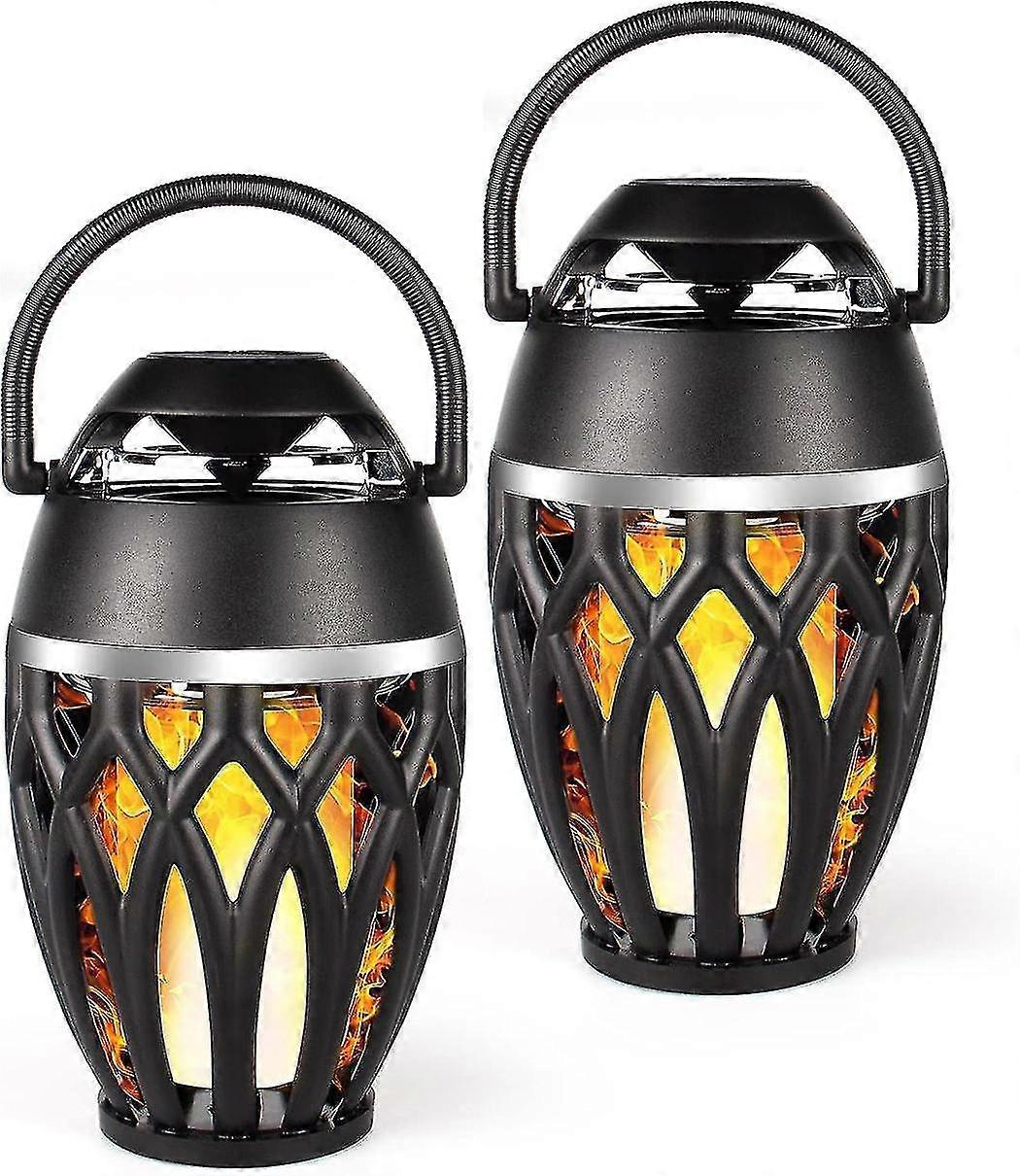 Outdoor Bluetooth Speaker - 2 Pack, Flame Effect, Ipx5 Waterproof, ...