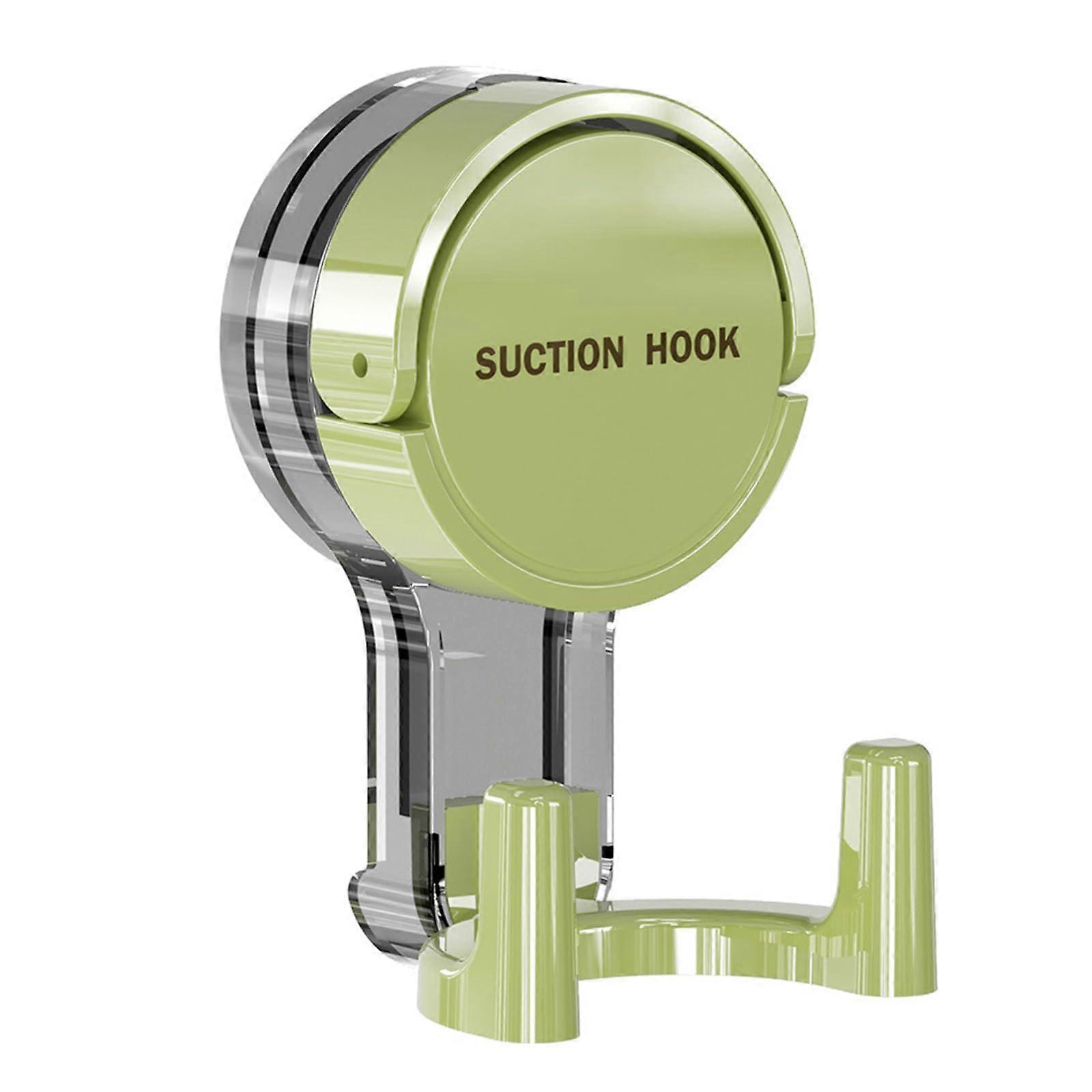 Reusable Suction Cup Hook TwoHead Design Portable For Shower Accessories And Towel Racks Durable Green