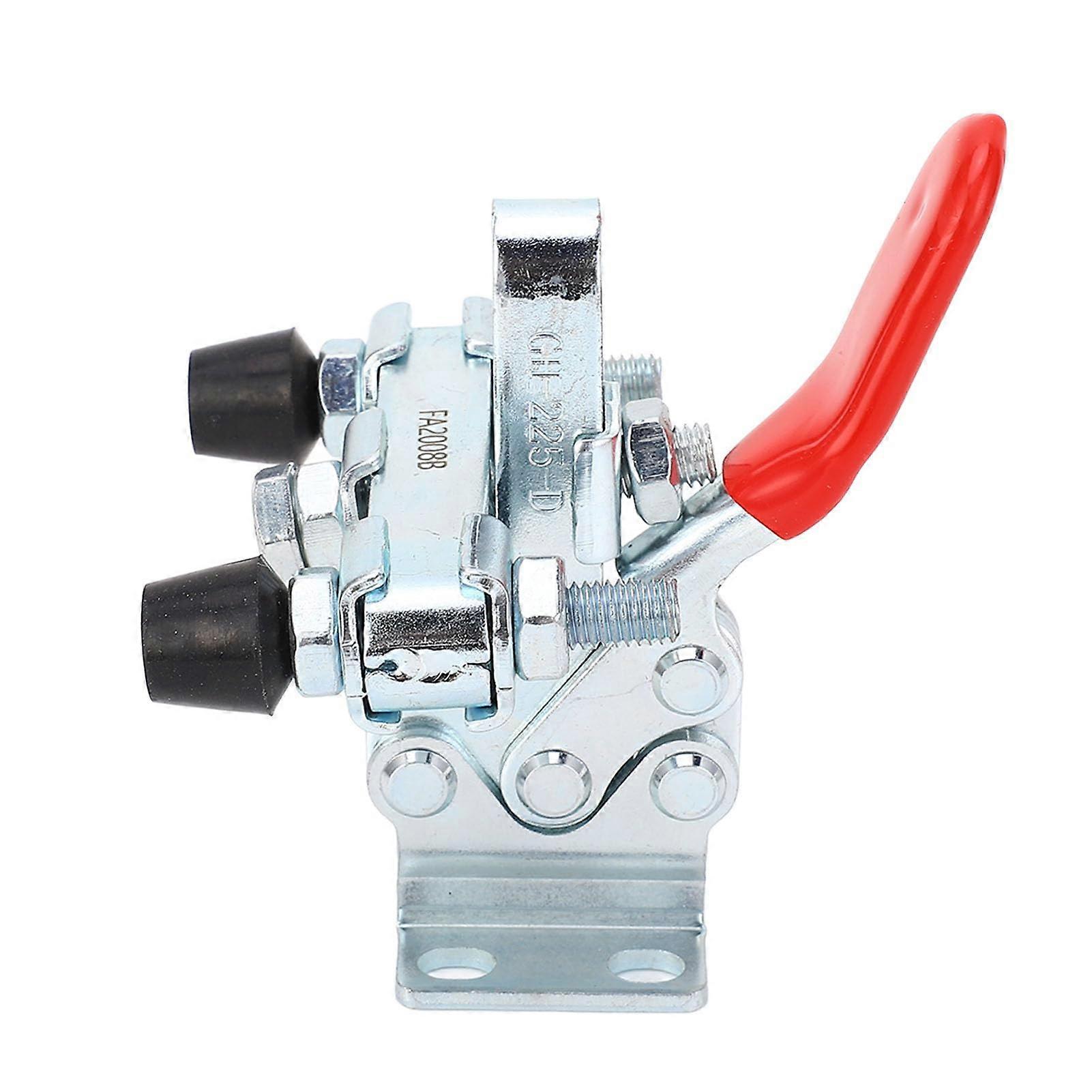 Horizontal Toggle Clamp Quick Release, HeavyDuty Carbon Steel DualHead HoldDown Tool