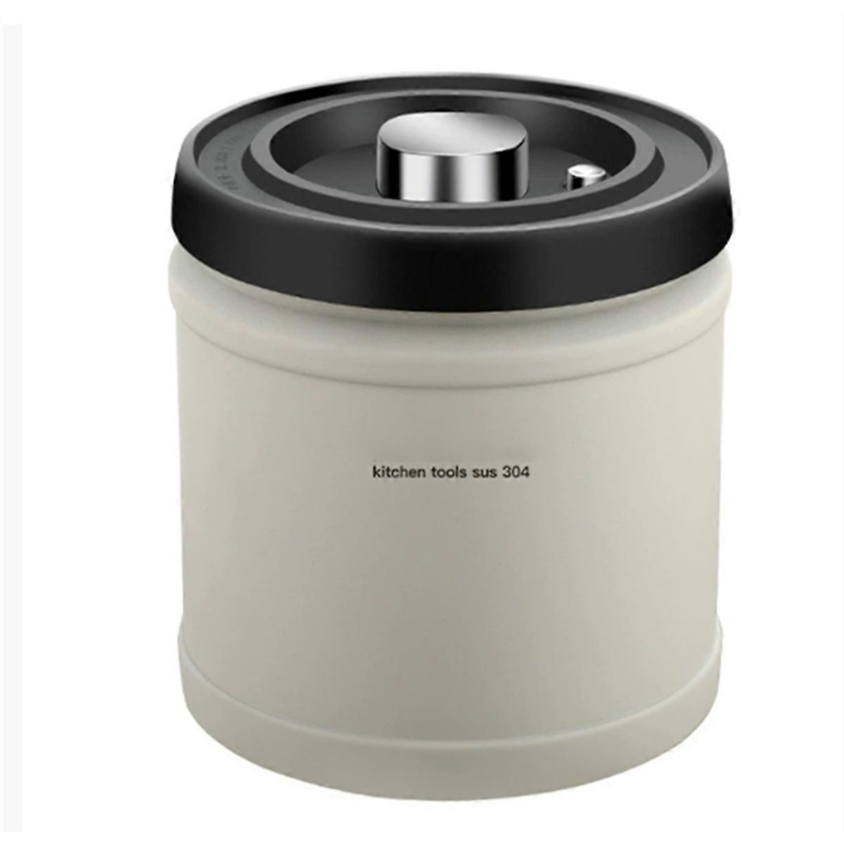 1600ML Coffee Canister Airtight Stainless Steel with CO2 Release Valve for Beans Grounds Sugar Flour Cereal