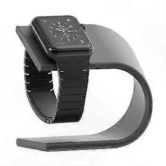 Aluminium opladningsdock til 38 mm/42 mm smartwatches med U-formet stativholder