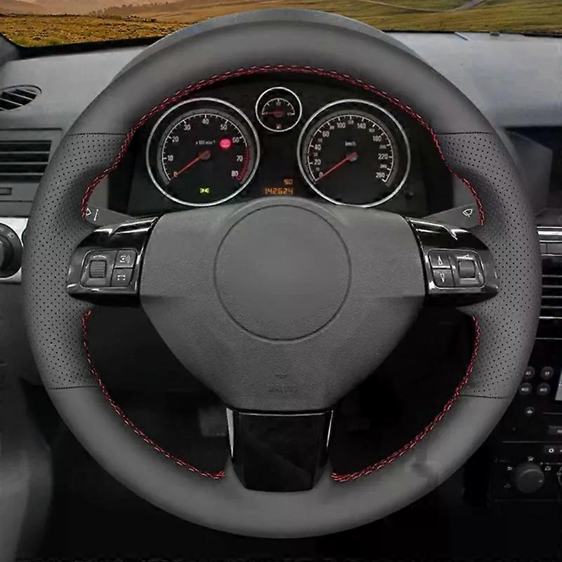 Black Artificial Leather Car Steering Wheel Covers Suitable for Opel Astra (H) Zaflra (B) Signum Vectra (C) Vauxhall Astra Holden Astra