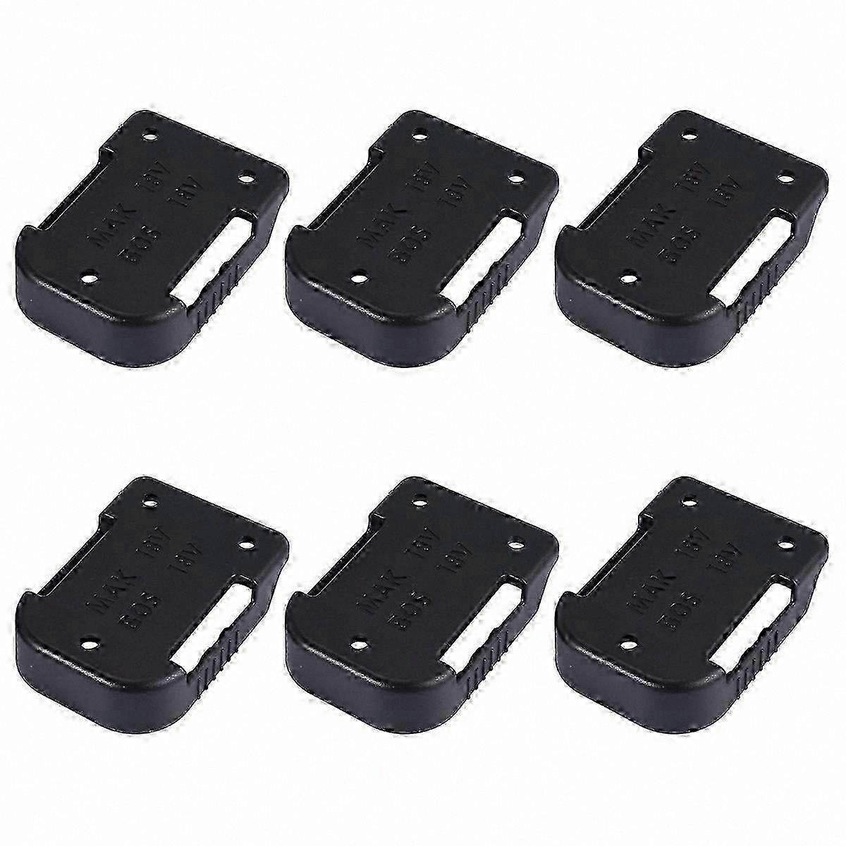 6-Pack Battery Mount Holders Compatible with 18V Tools, Fits Multiple Brands