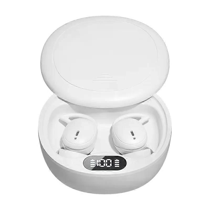 Sleep-Optimized M73 TWS Bluetooth Earphones - 60Hrs Ultra-Thin Design for Side Sleepers HD Music/Call Noise Reduction Earbuds