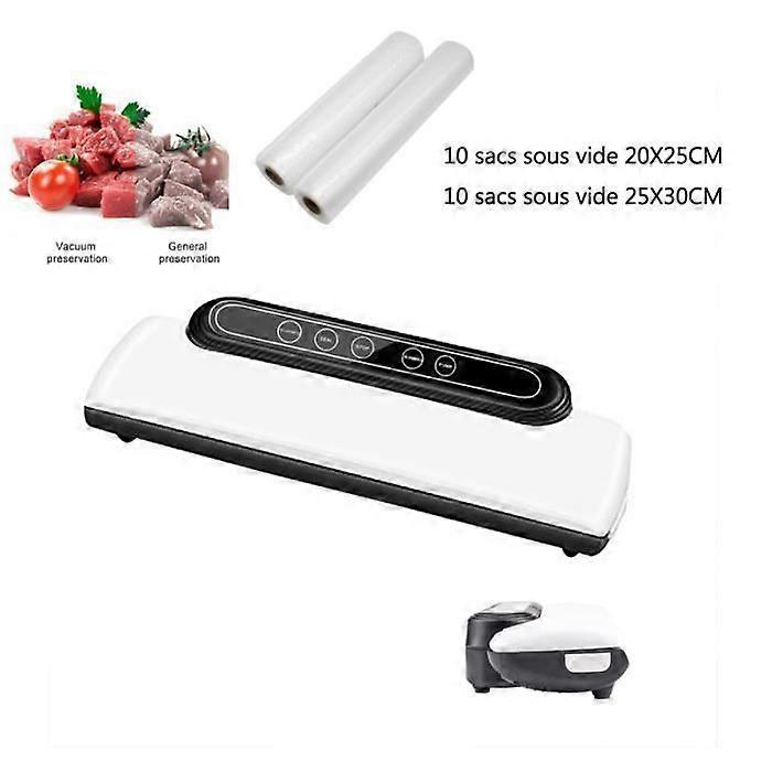 Vacuum Sealer Machine 110W - White - Vacuum Sealer - Vacuum Sealing - Seal - Stop