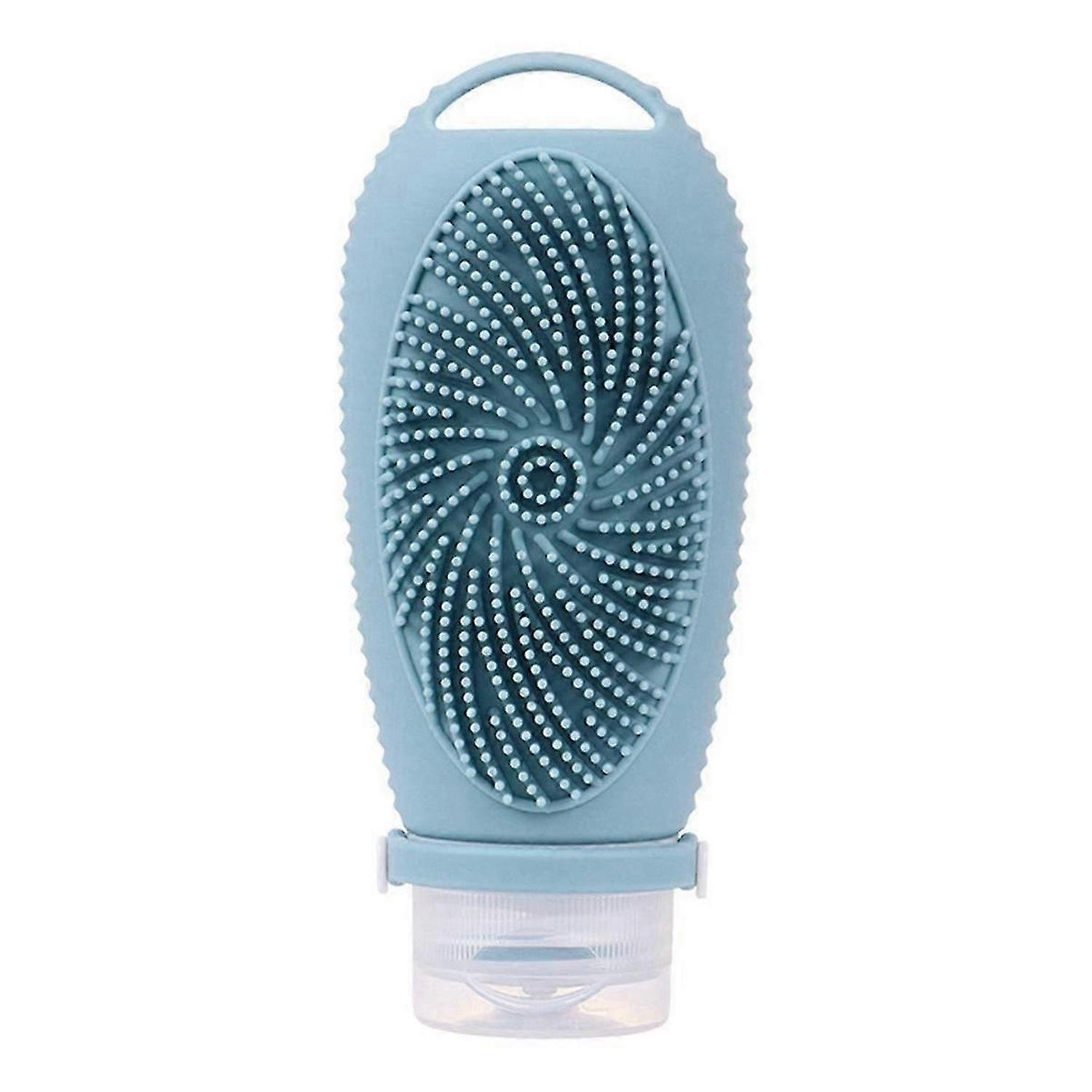 Silicone Travel Refillable Bottle Cleansing Brush Portable Shampoo Bottles Lotion Cosmetics Container Trip D