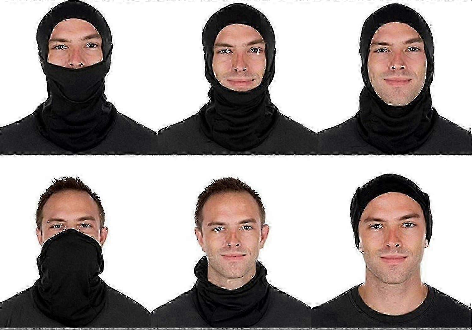 Blackface Balaclava, Suitable For Winter, For Cycling, Motorcycle, Skiing, Tubular Scarf, For Men And Women