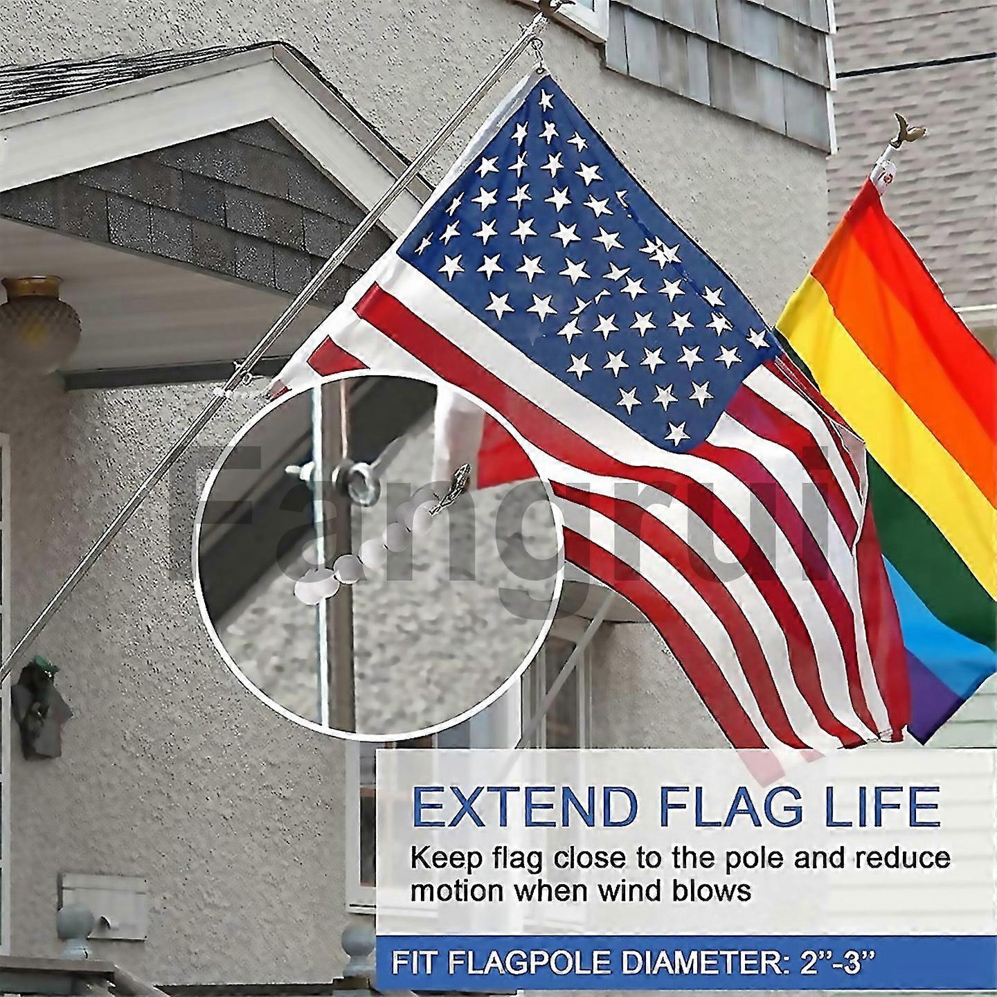 For Flagpole Bead Chain Gear Fixing Ring Beaded Flagpole