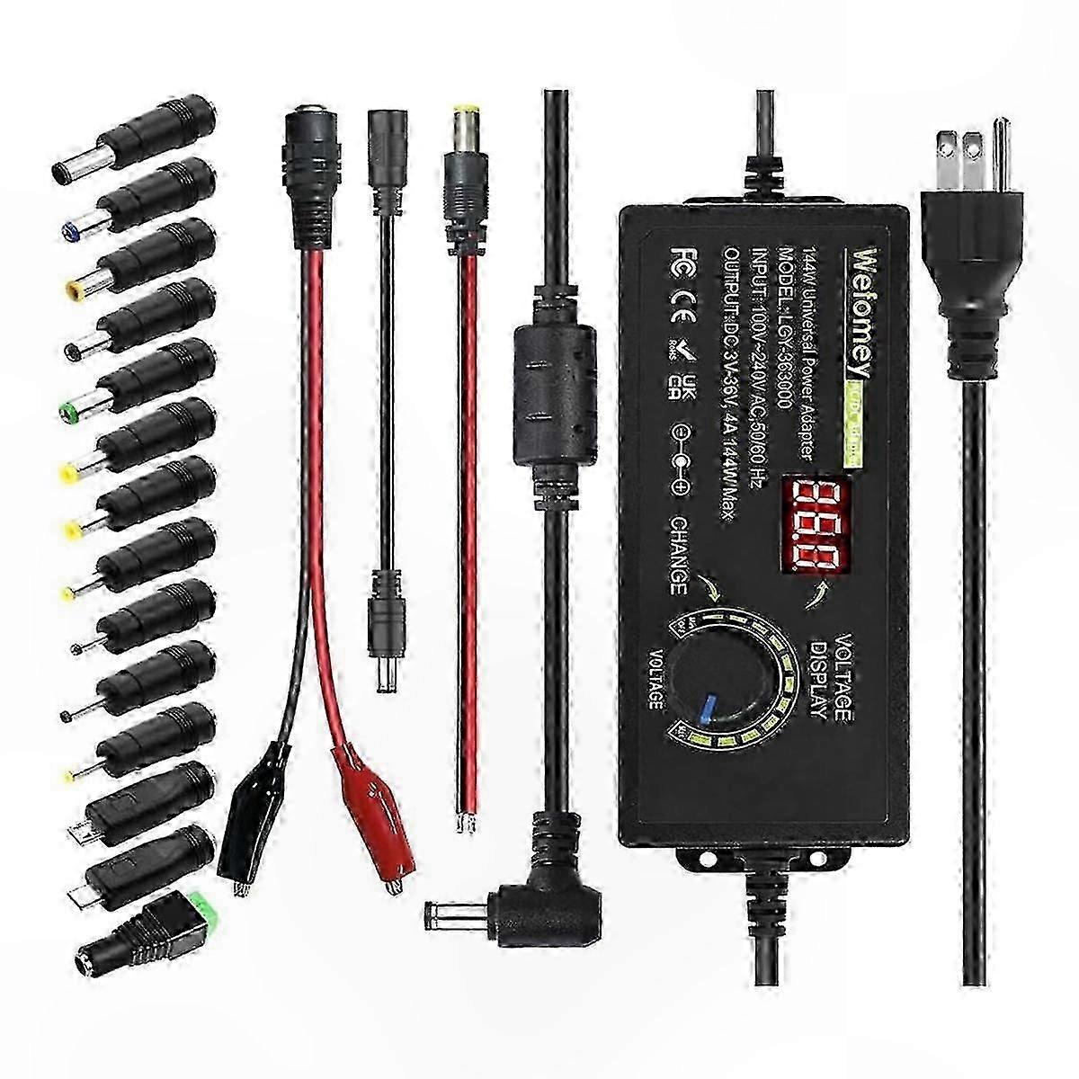Adjustable 3-36V 4A 144W Power Supply with Variable Voltage Options
