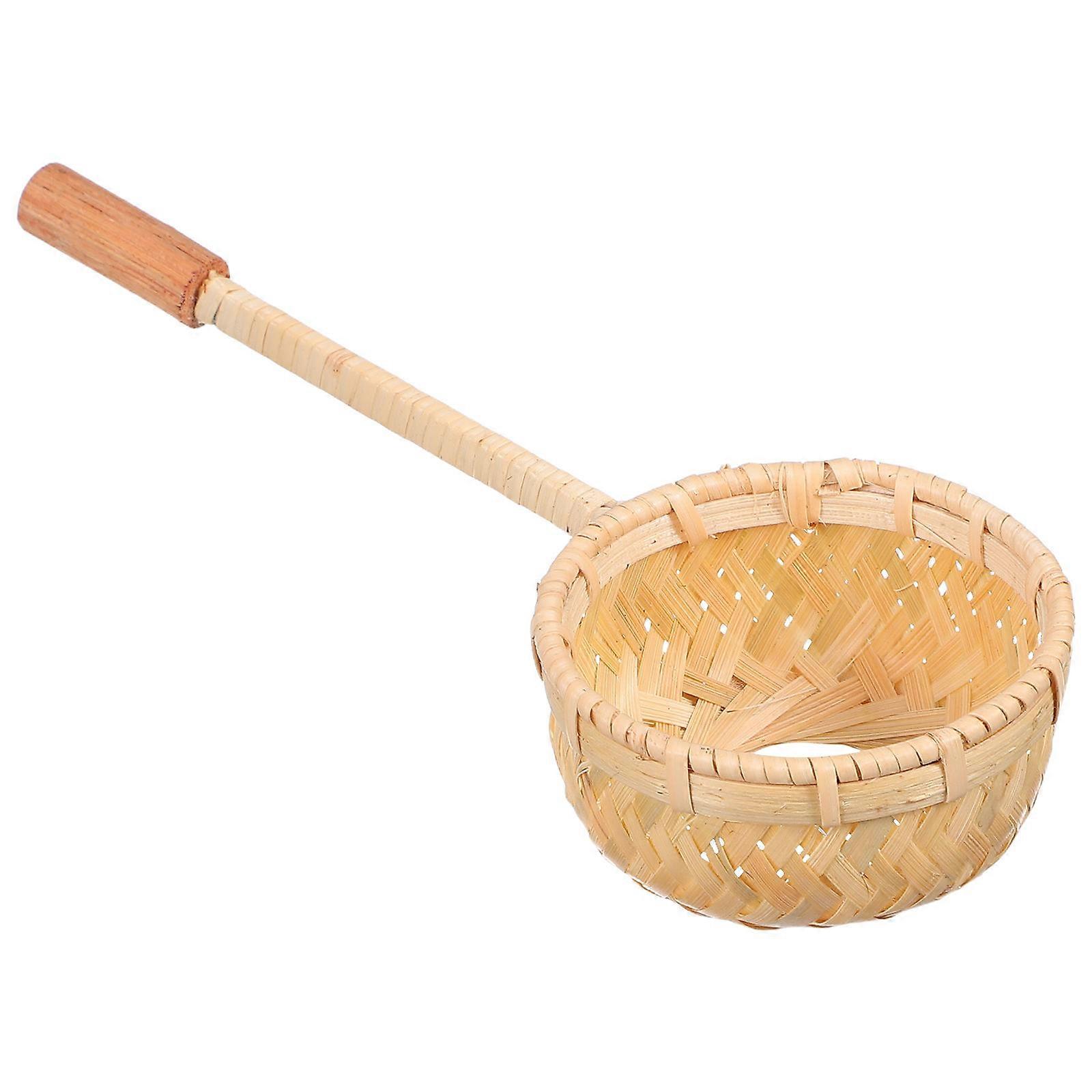 Handcrafted Bamboo Tea Leaf Strainer for Tea Brewing 2Pcs Style