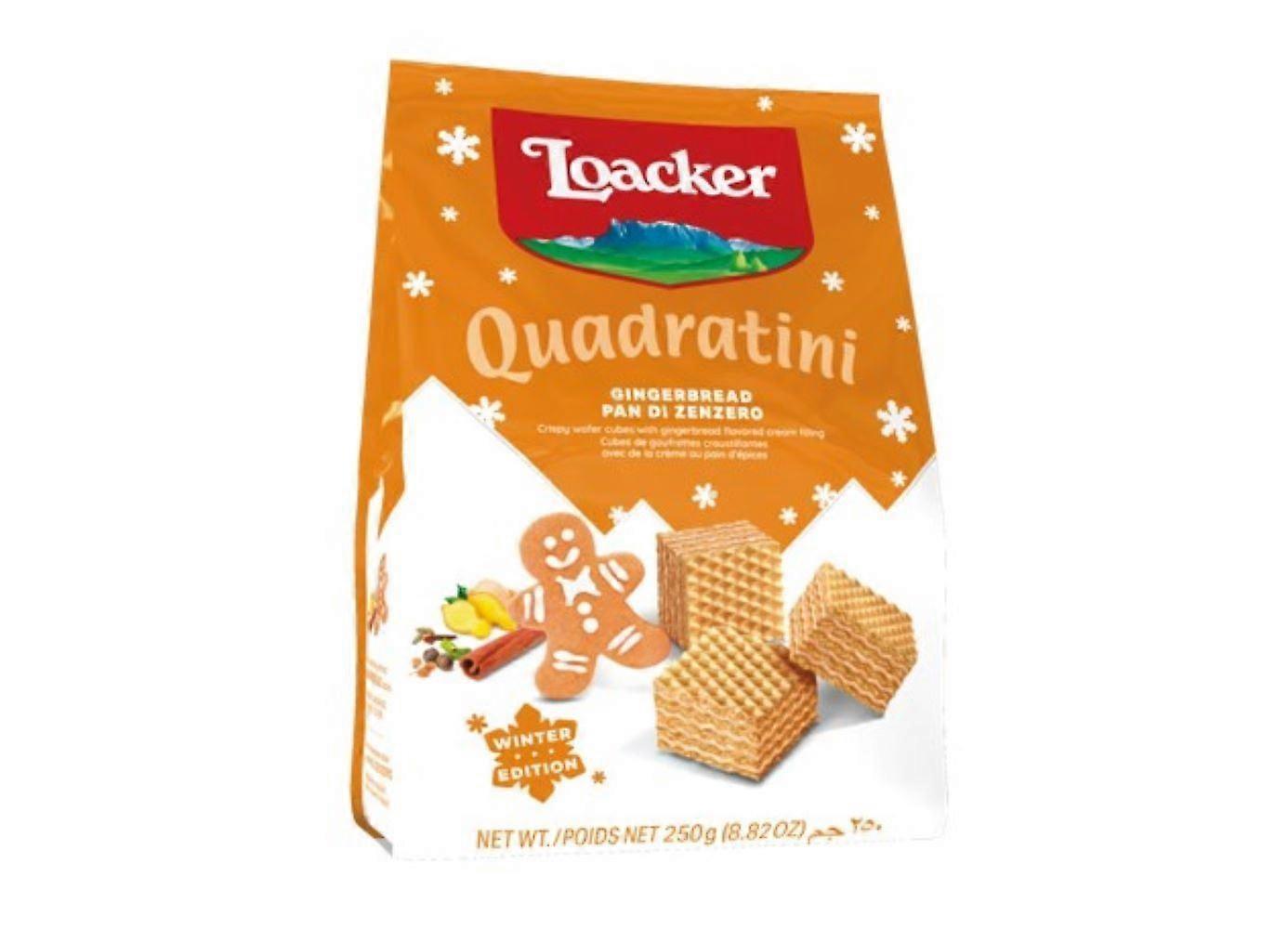 Loacker Quadratini Gingerbread 250g - 6 Pack