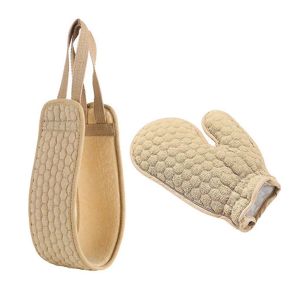 Back Rub Towel Body Scrubbers for Cleaning 2Pcs Double-Side Shower Back Rubbing Towel