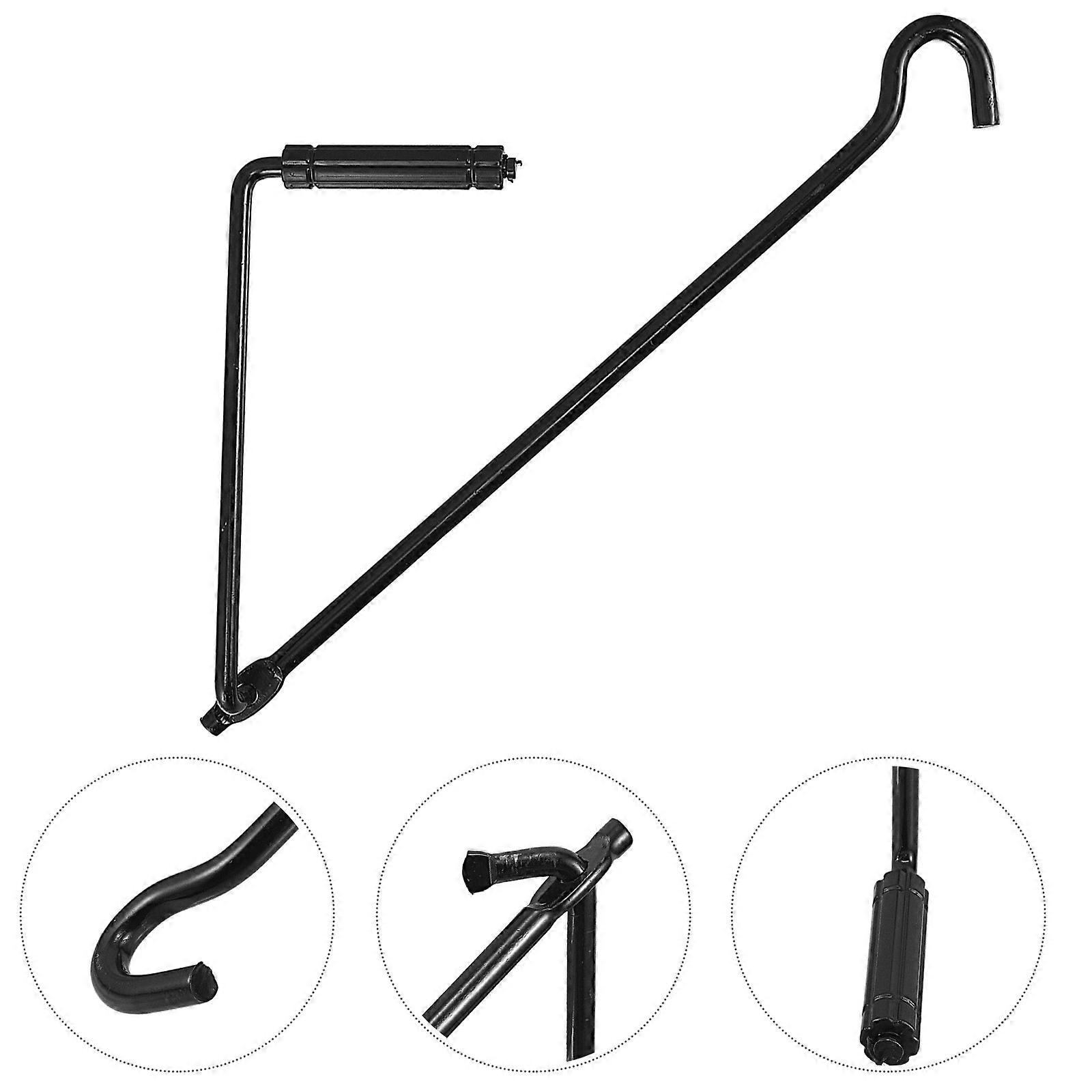 Replacement Jack Handle for Hand Jack Lift Tools 4Pcs Steel Black Set