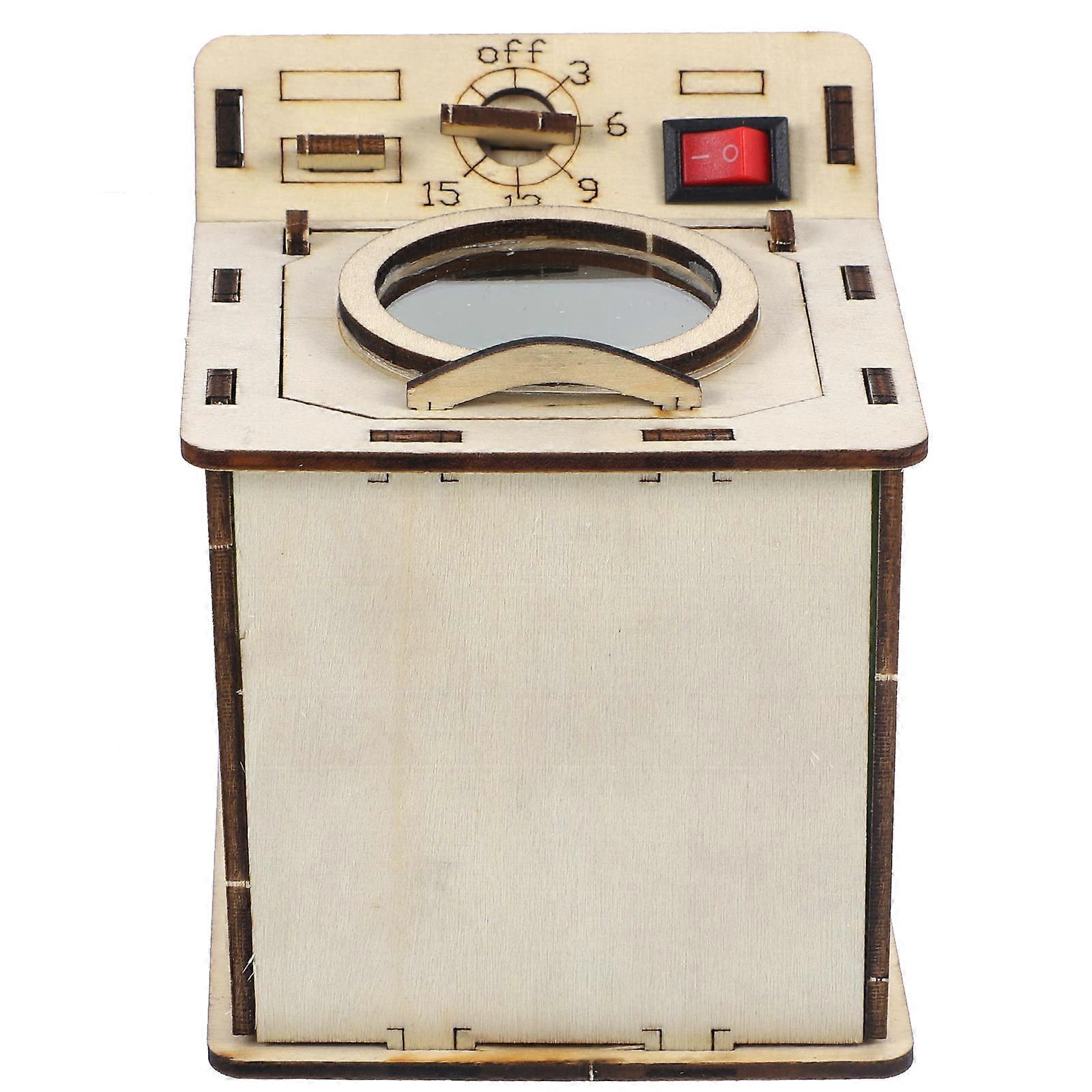 Kids Washing Machine Toy Wooden DIY Science Experiment Kit 5Sets