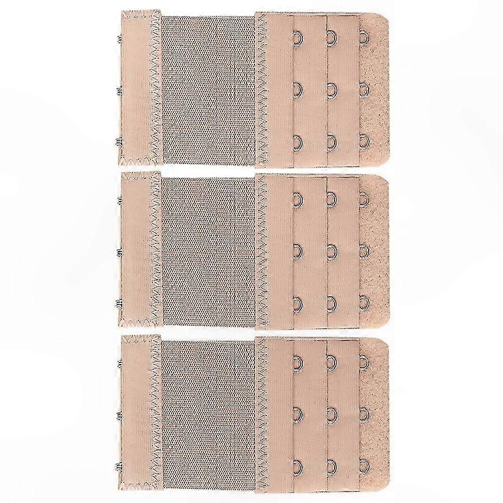 3-Pack Bra Extenders for Women, 5.6x9.7cm, 3 Hooks with 3 Rows Adjustable Straps